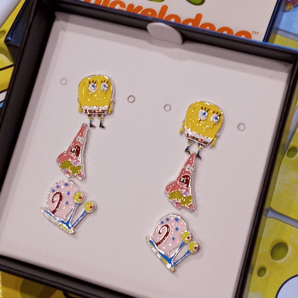 SPONGEBOB 3 EARRING SET